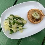 Crab, leek and cheese tartlets